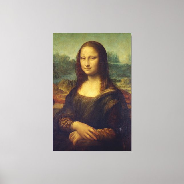 Lienzo Mona Lisa por Leonardo da Vinci (Anverso)