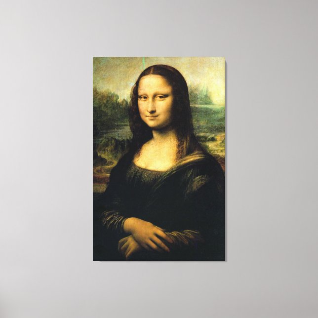 Lienzo Mona Lisa por Leonardo Da Vinci (Anverso)