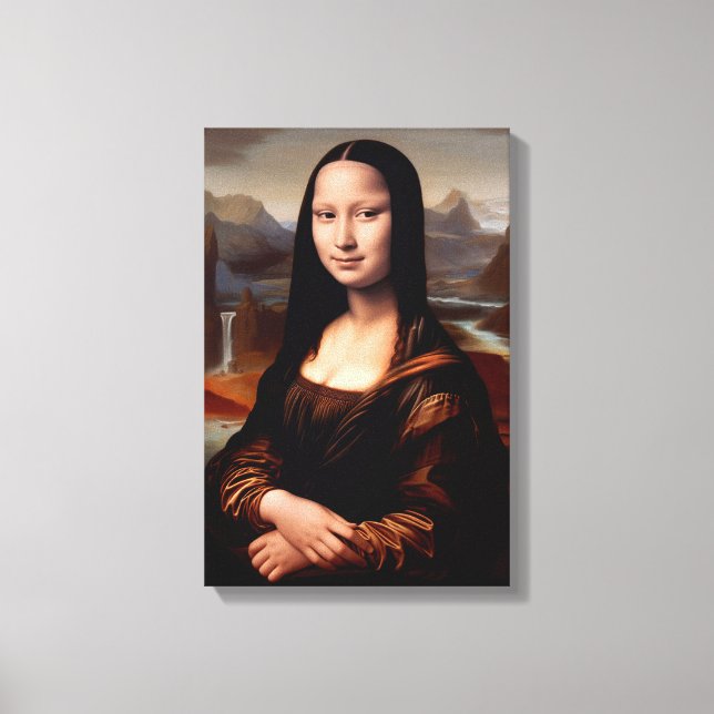 Lienzo Mona Lisa: Una reimaginación contemporánea II (Anverso)