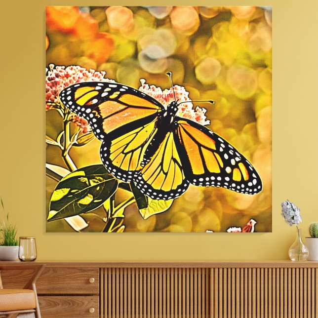 Lienzo  Monarch Butterfly Garden Art (Insitu (Sala de estar))