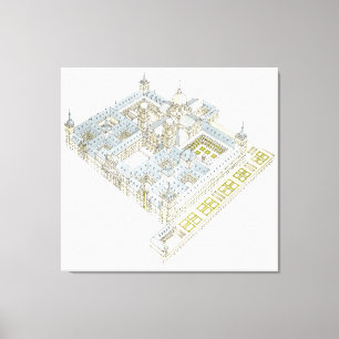 Lienzo Monasterio de San Lorenzo El Real de El Escorial.