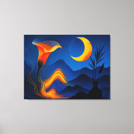 Lienzo Mondblüte der Wandlung - Stille Kunst