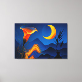 Lienzo Mondblüte der Wandlung - Stille Kunst