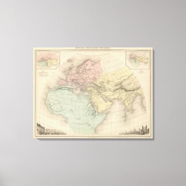 Lienzo Monde Connu Des Anciens (Anverso)