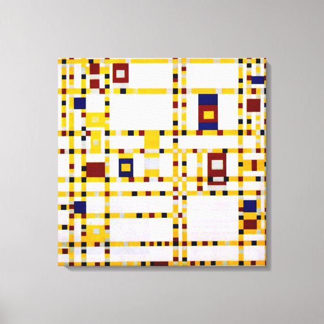Lienzo Mondrian - Broadway Boogie Woogie (Anverso)