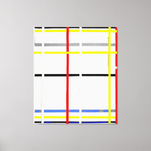 Lienzo MONDRIAN - CIUDAD DE NUEVA YORK 2 - 1941 De Stijl