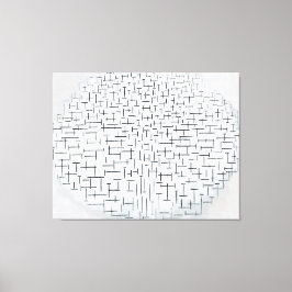 Lienzo MONDRIAN COMP. 10 in B & W - Pier and Ocean 1915