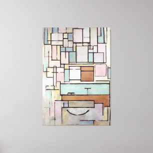 Lienzo MONDRIAN - Comp. con planos de color: FACHADA - 19