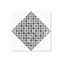 MONDRIAN - COMPOSICIÓN CON GRID 3: LOZENGE - 1918