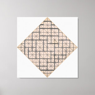 LIENZO MONDRIAN - COMPOSICIÓN CON GRID 4: LOZENGE - 1919