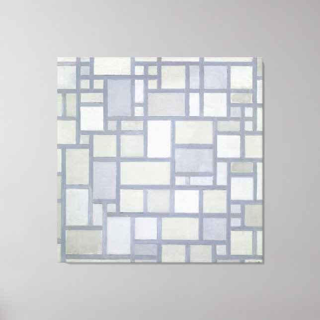 LIENZO MONDRIAN - COMPOSICIÓN CON GRID 7 - 1919 - (Anverso)