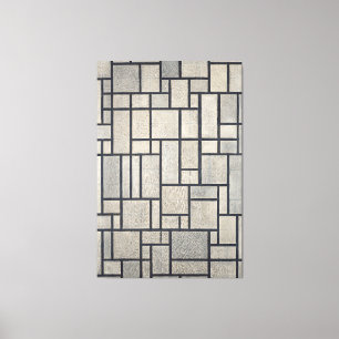 LIENZO MONDRIAN - COMPOSICIÓN CON REJILLA 2 - 1915-1942 -