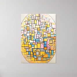 LIENZO MONDRIAN - COMPOSICIÓN DE TABLEAU III EN OVAL - 19