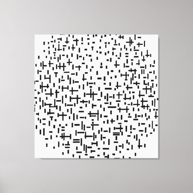 Lienzo MONDRIAN - COMPOSICIÓN EN LÍNEA, segundo estado -  (Anverso)