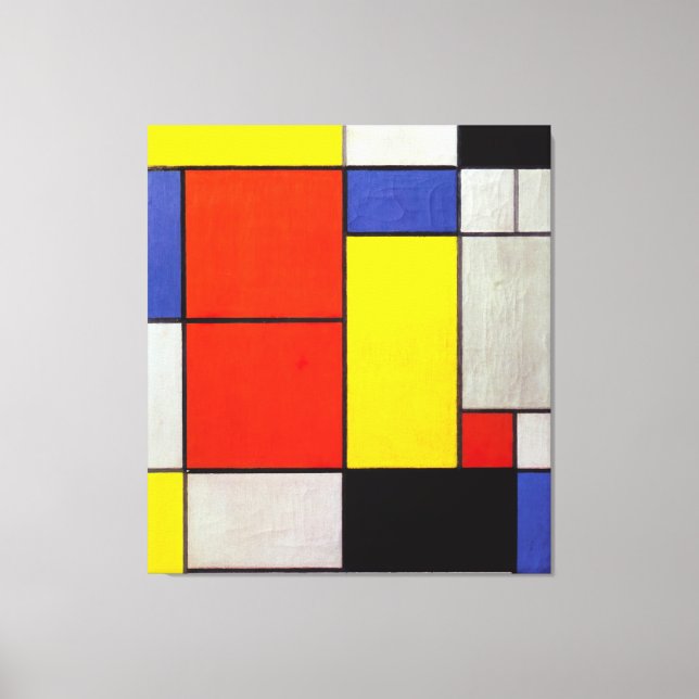 Lienzo MONDRIAN - COMPOSICIÓN II - 1920 - De Stijl - (Anverso)
