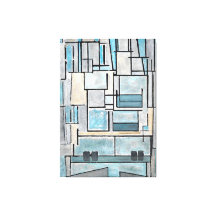 MONDRIAN - COMPOSICIÓN VI - 9 - FACHADA AZUL -1914