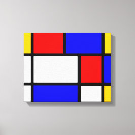 Lienzo Mondrian estilo