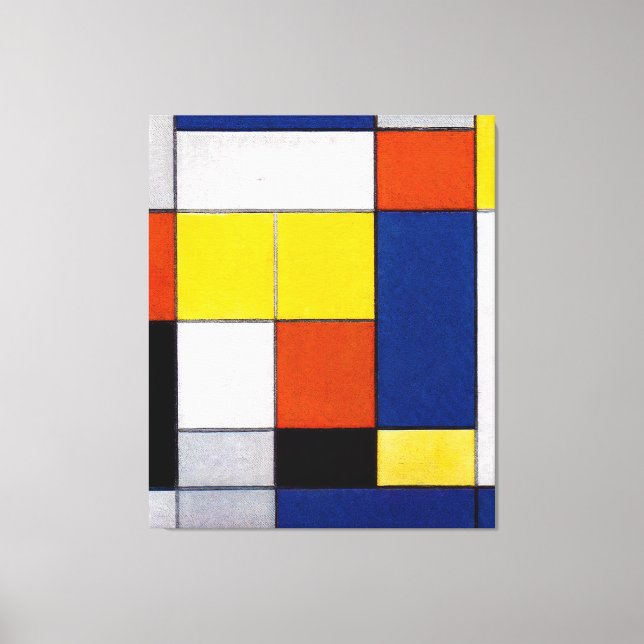 Lienzo MONDRIAN - Gran Composición B - 1920 - (Anverso)