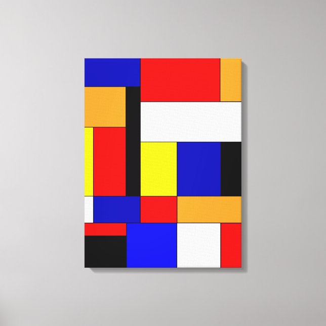 Lienzo Mondrian Nº 9 (Anverso)