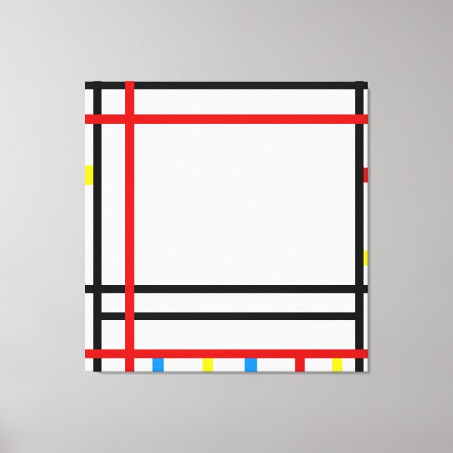 LIENZO MONDRIAN - NUEVA YORK - BOOGIE WOOGIE - 1941-1942 (Anverso)