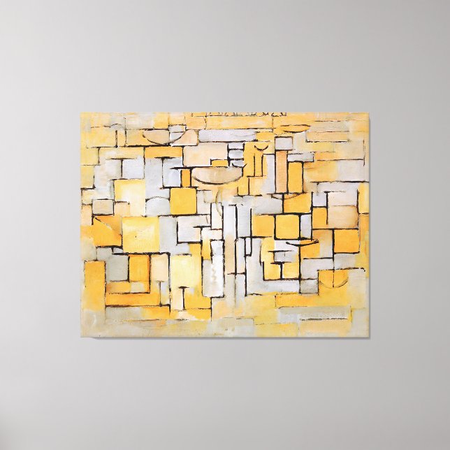 Lienzo MONDRIAN - Pintura No. XV Comp. 4 - 1913 (Anverso)