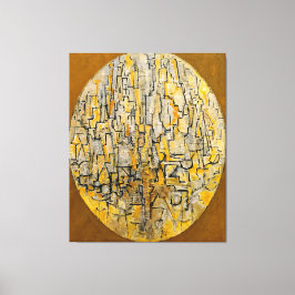 Lienzo MONDRIAN - TABLEAU 3 COMP. in Oval (Trees) - 1913