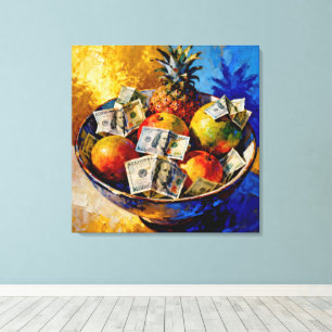 Lienzo "Moneda de la naturaleza" - Frutos de mi trabajo