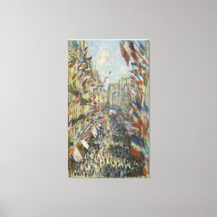 Lienzo Monet 1878 La calle Montorgueil en París