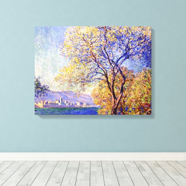 Lienzo Monet - Antibes visto desde los jardines de Salis, (Insitu (piso de madera))