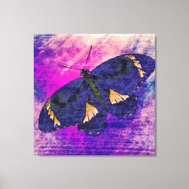 Lienzo Monet artístico de mariposa (Anverso)