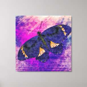 Lienzo Monet artístico de mariposa