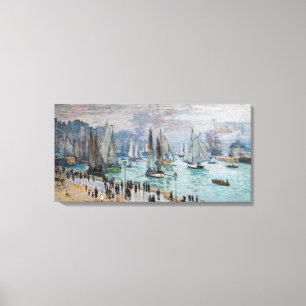 Lienzo Monet - Barcos pesqueros salen del puerto, Le Havr