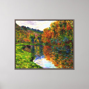 Lienzo Monet - Brazo de la Jeufosse, otoño