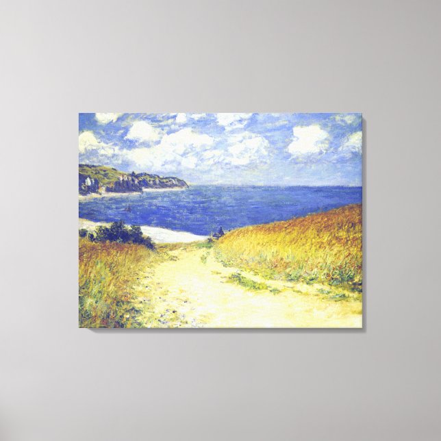 Lienzo Monet - Calle Cerca De Pourville, (Anverso)