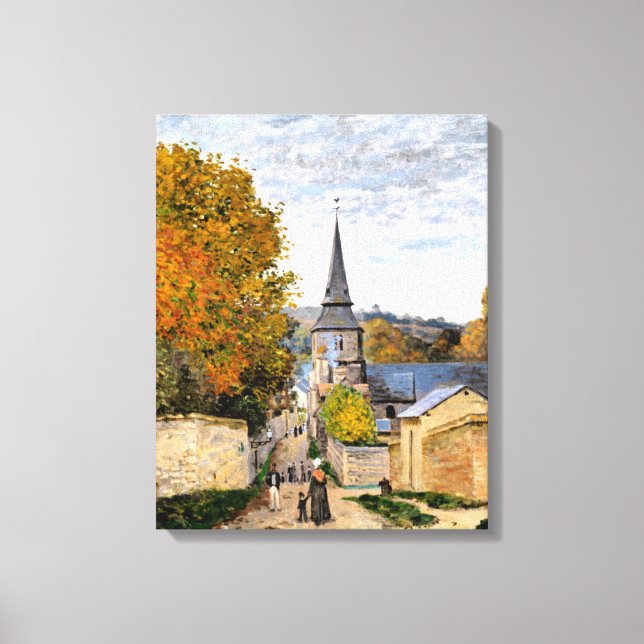 Lienzo Monet - Calle en Saint-Adresse (Anverso)