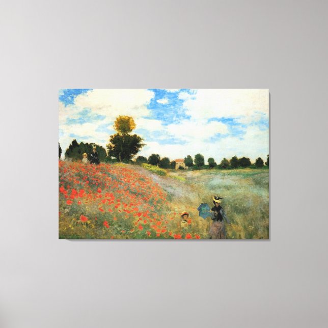 Lienzo Monet - Campo de amapola, Argenteuil (Anverso)