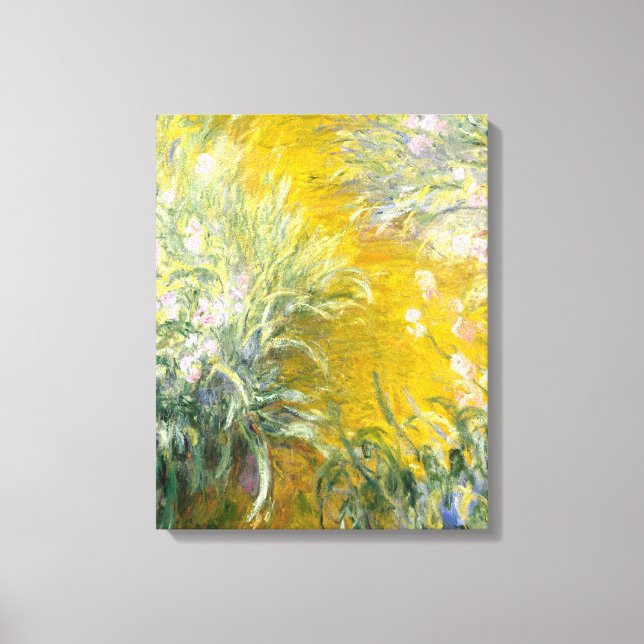 Lienzo Monet, El camino a través de los lirios (Anverso)