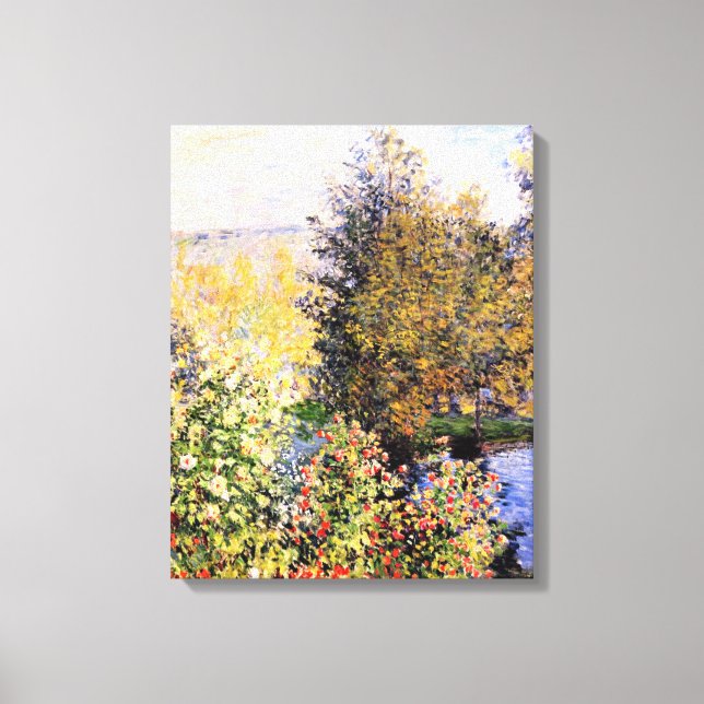 Lienzo Monet - El jardín de Hoschede en Montgeron (Anverso)
