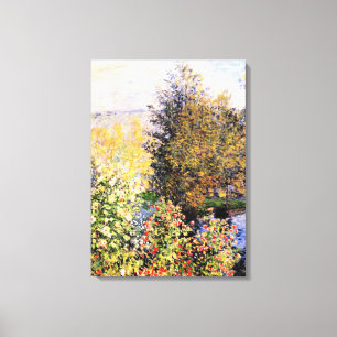 Lienzo Monet - El jardín de Hoschede en Montgeron