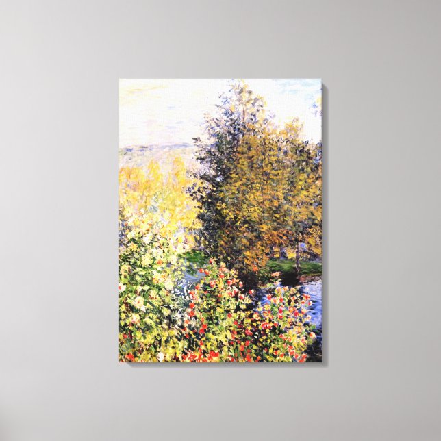 Lienzo Monet - El jardín de Hoschede en Montgeron (Anverso)