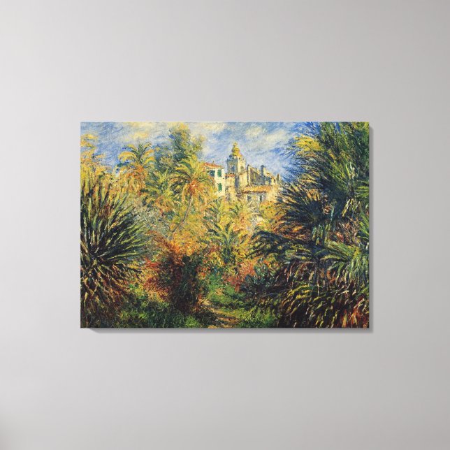 Lienzo Monet - El jardín Moreno en Bordighera (Anverso)