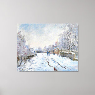 Lienzo Monet - Escena de la nieve en Argentina
