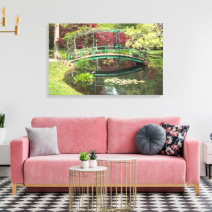 Lienzo Monet Garden Pond Lily Pad Gibbs Garden Fotografía
