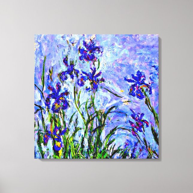 Lienzo Monet - Lilac Irises (Anverso)