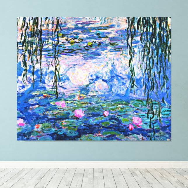 Lienzo Monet - Lilies de agua, 1919, (Insitu (piso de madera))