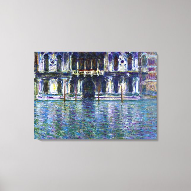 Lienzo Monet - Palacio Contarini, 1908 (Anverso)