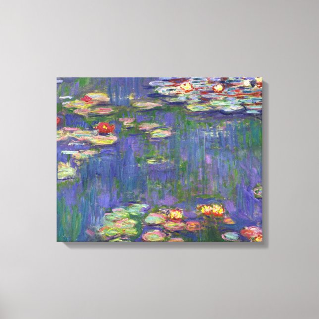 Lienzo Monet Water Lilies Masterpiece Pintura (Anverso)