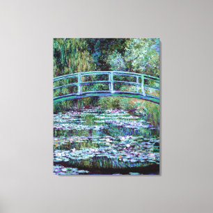Lienzo Monet - Water Lily Pond y Puente Japonés