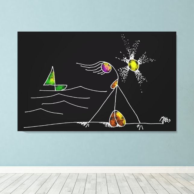 LIENZO MONICA AND SUNSET  (Insitu (piso de madera))