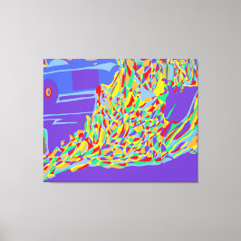 Lienzo Monje en llamas